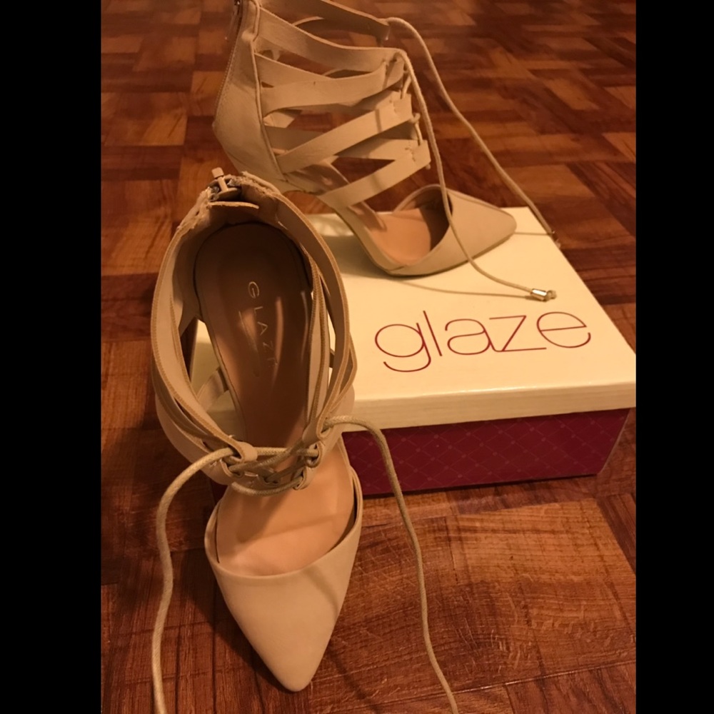 😍Shoe brand glaze style willow color Nude🥰